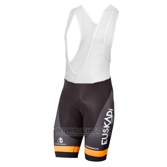 2018 Fahrradbekleidung Euskadi Orange Trikot Kurzarm und Tragerhose